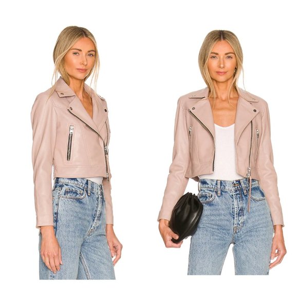 All Saints Jackets & Blazers - ALLSAINTS | NWT Rift Biker Jacket in Misty Pink Size 8/M